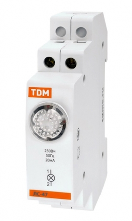 TDM ELECTRIC SQ0214-0009 Лампа сигнальная ЛС-47 зеленая (LED) AC/DC TDM